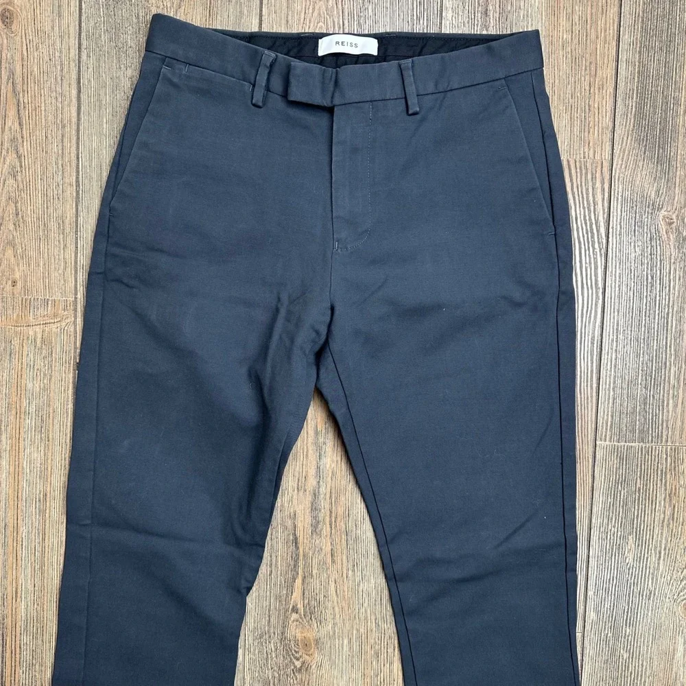 Reiss Eastbury Mens Slim Fit Chino Trousers Pants Size‎ 30x31 Dark Gray